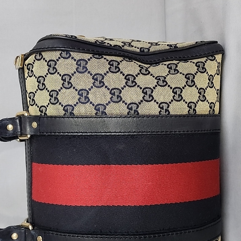 ✨️GUCCI GG Canvas Web Boston Bag - Picture 6 of 16